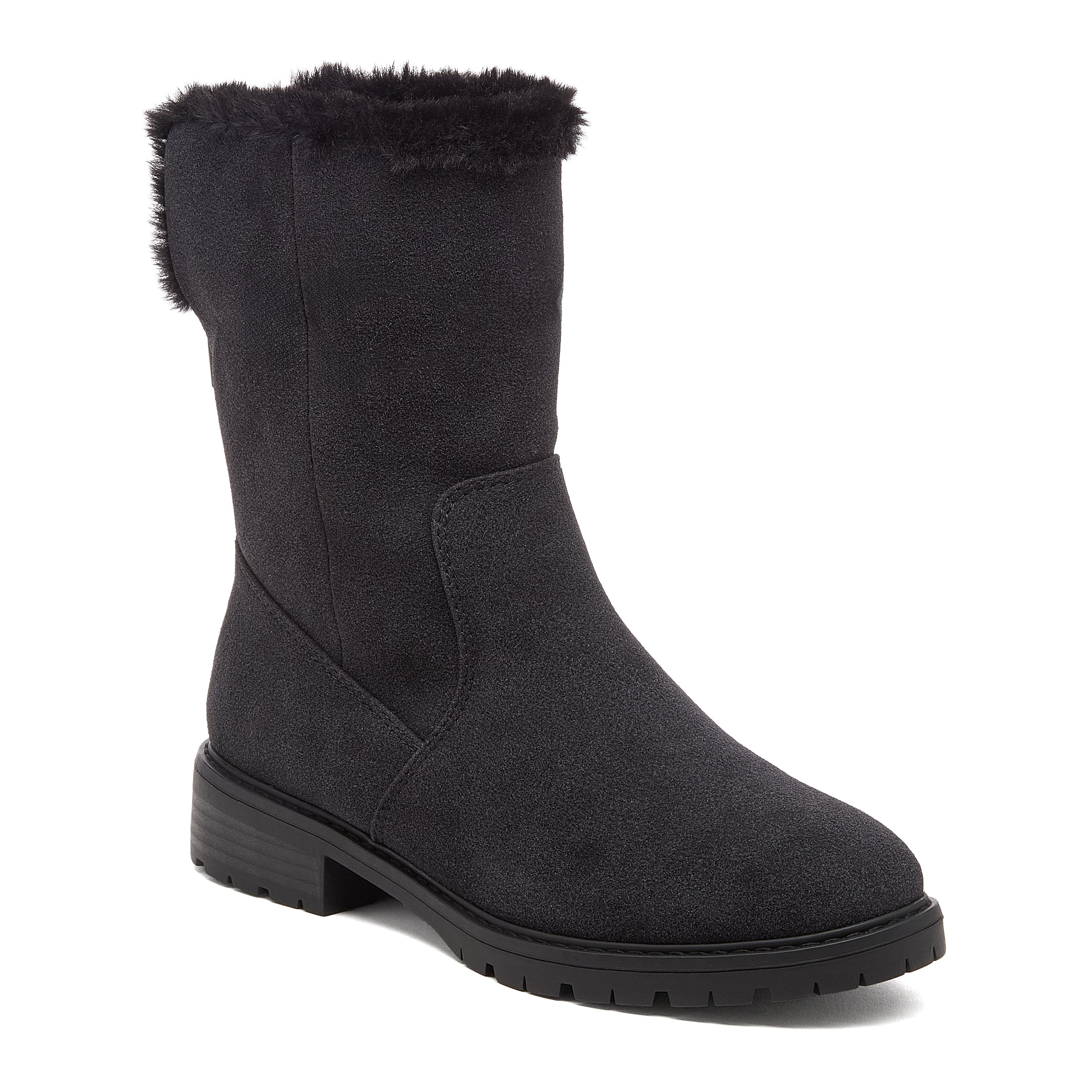 Niche Black Cuffed Ankle Boots - Image 9