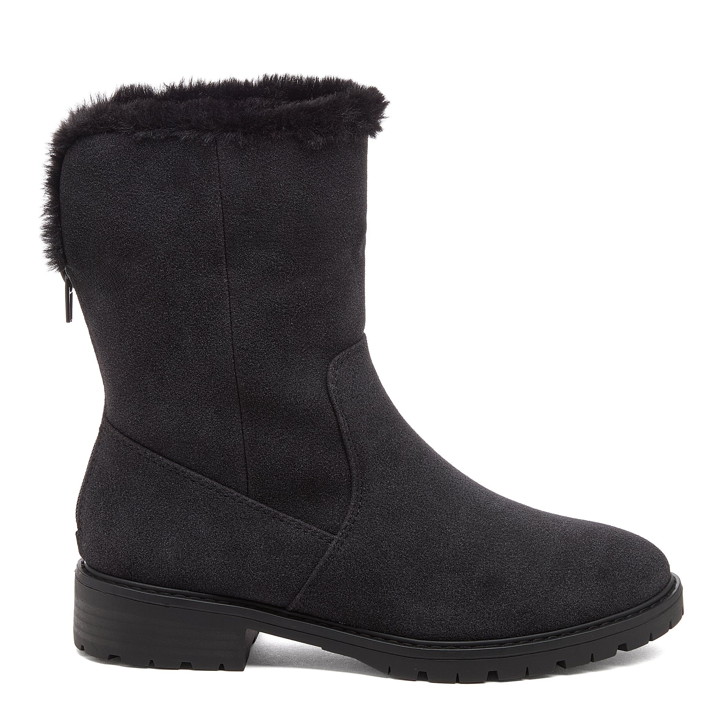 Niche Black Cuffed Ankle Boots - Image 2