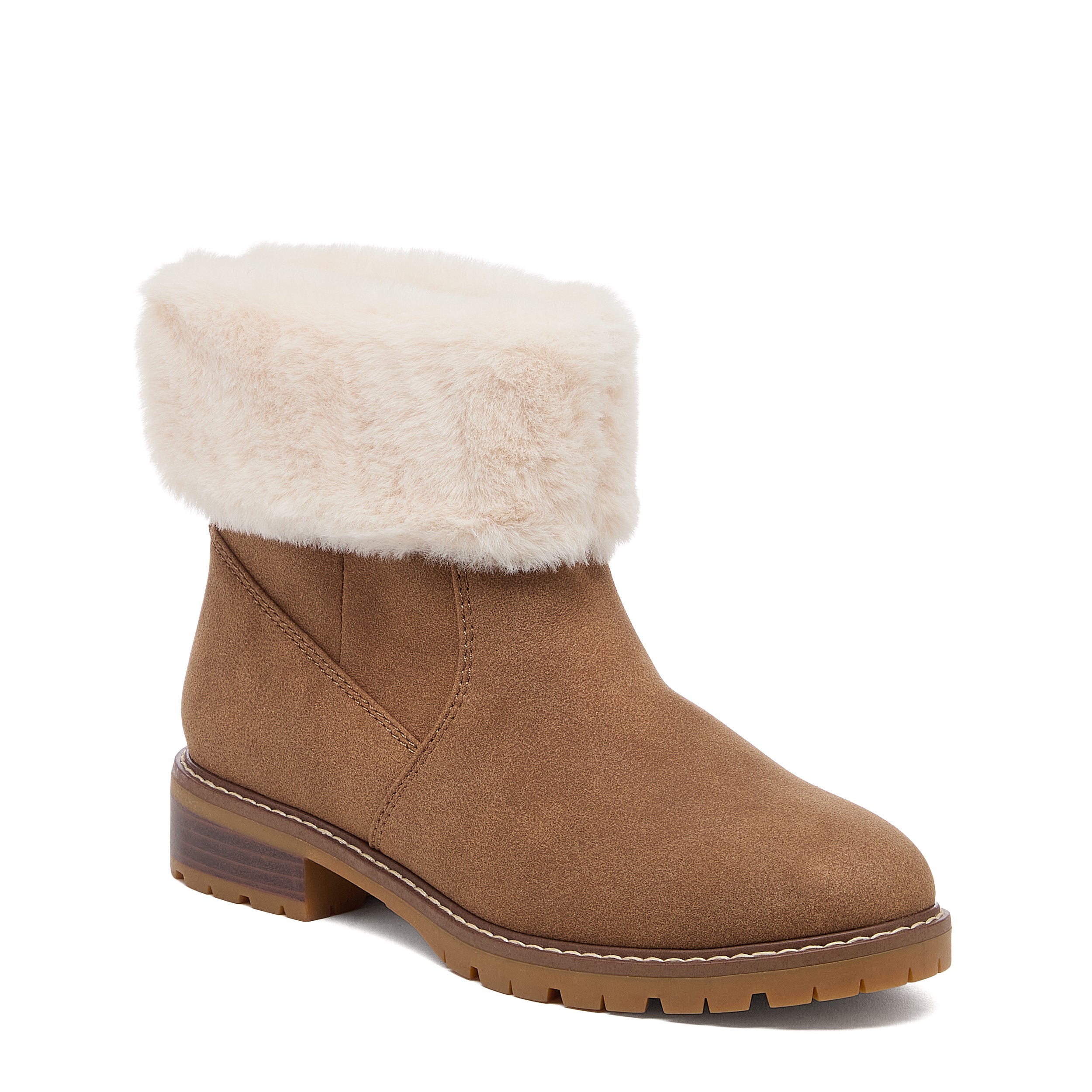 Niche Walnut Cuffed Ankle Boots - Image 3