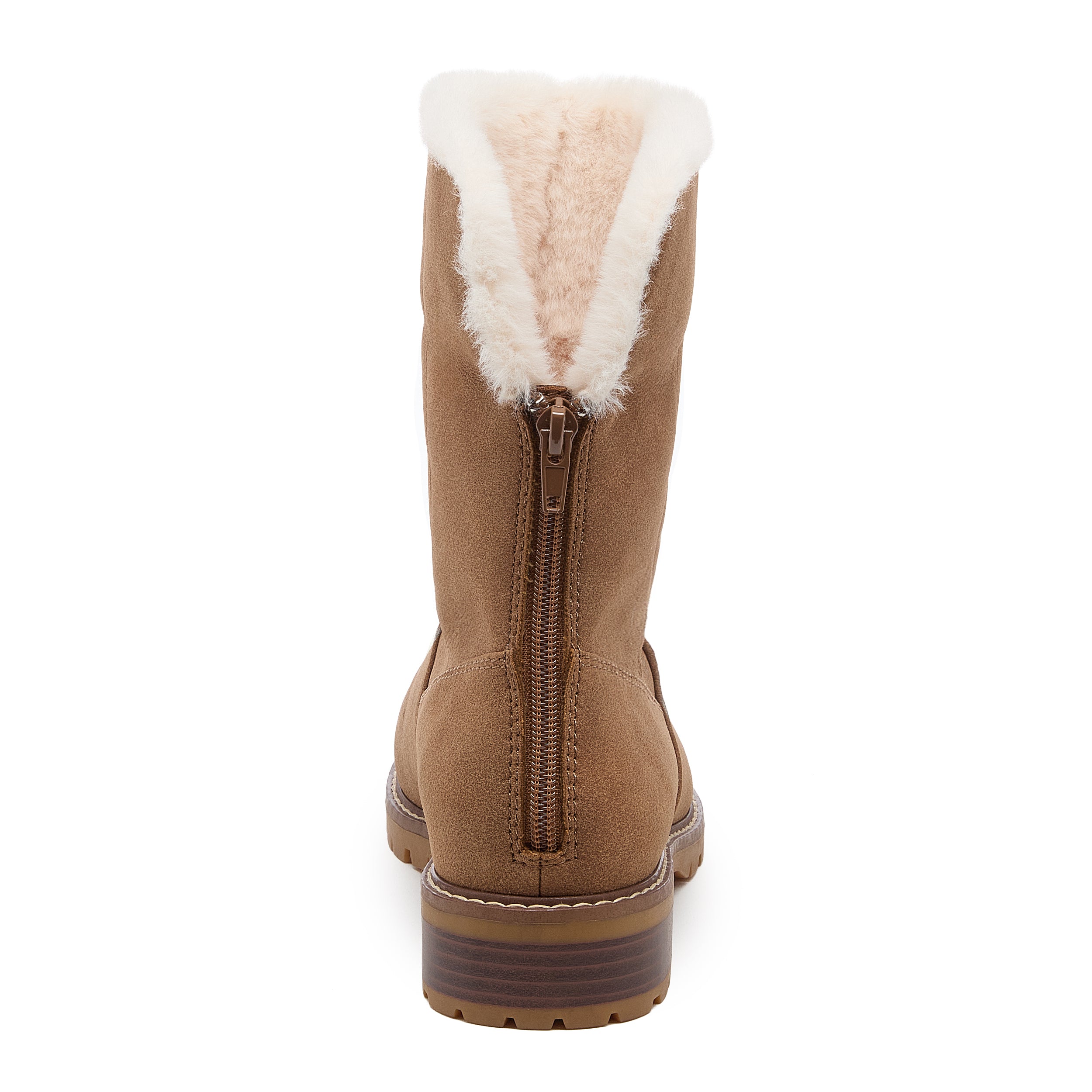 Niche Walnut Cuffed Ankle Boots - Image 5