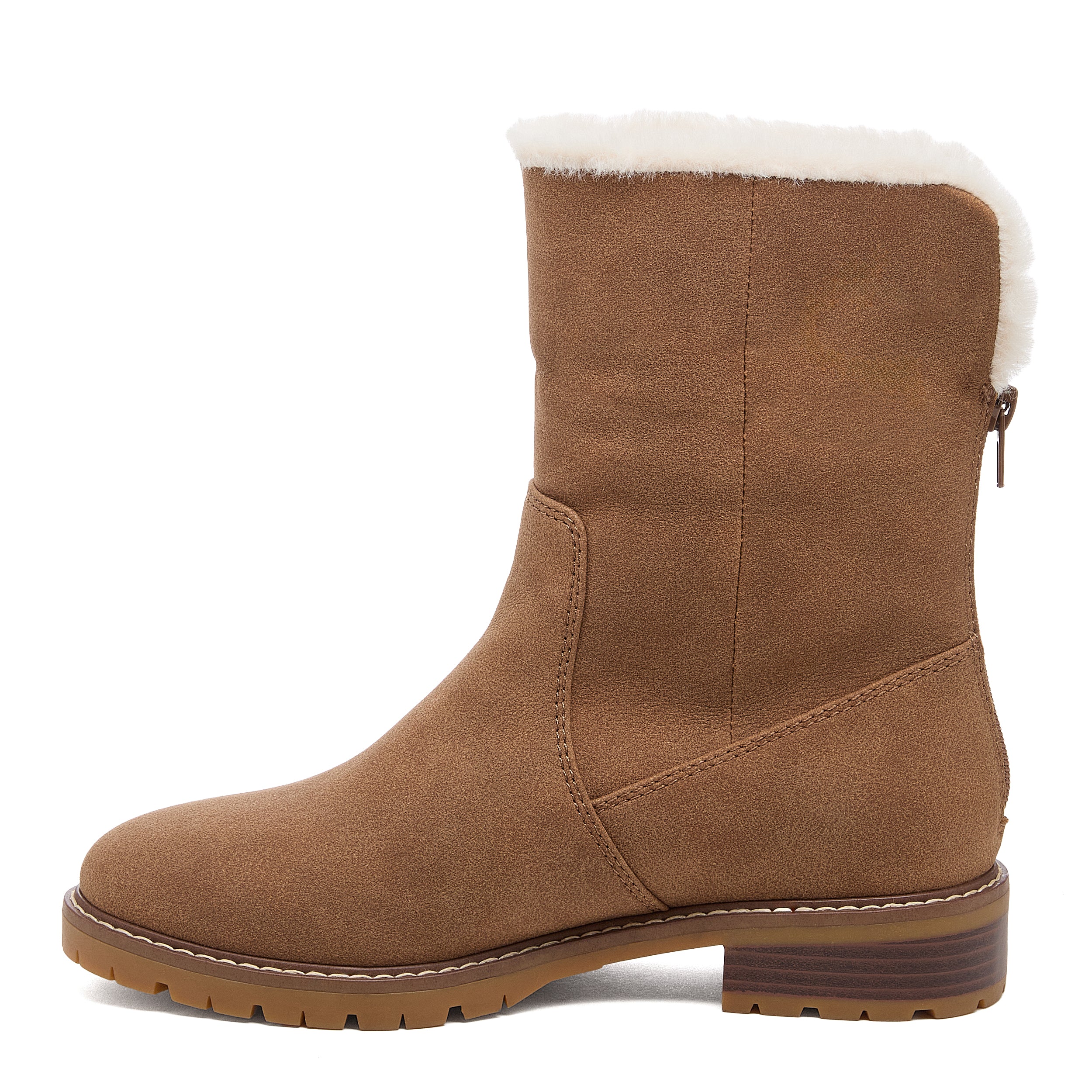 Niche Walnut Cuffed Ankle Boots - Image 7