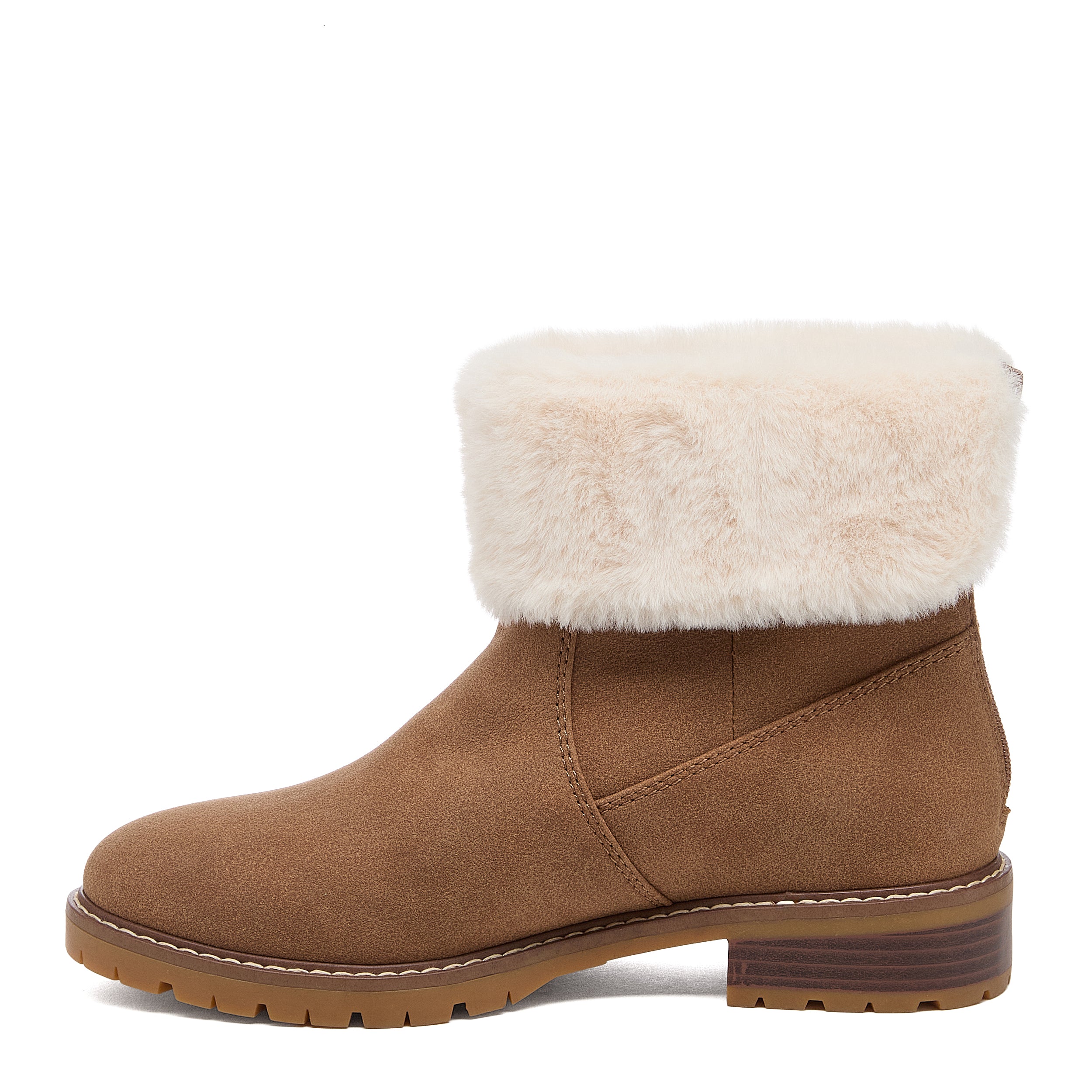 Niche Walnut Cuffed Ankle Boots - Image 4