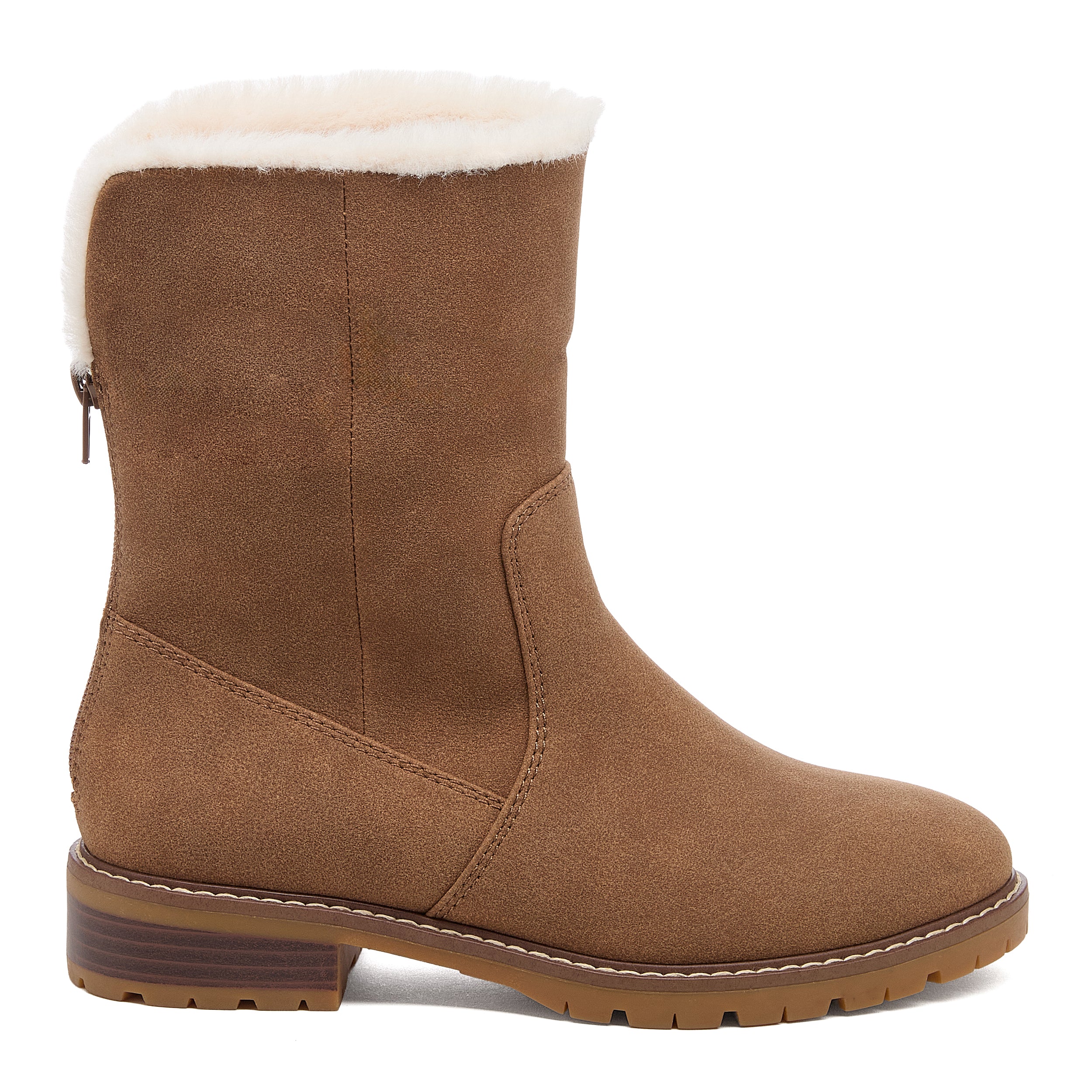 Niche Walnut Cuffed Ankle Boots - Image 2