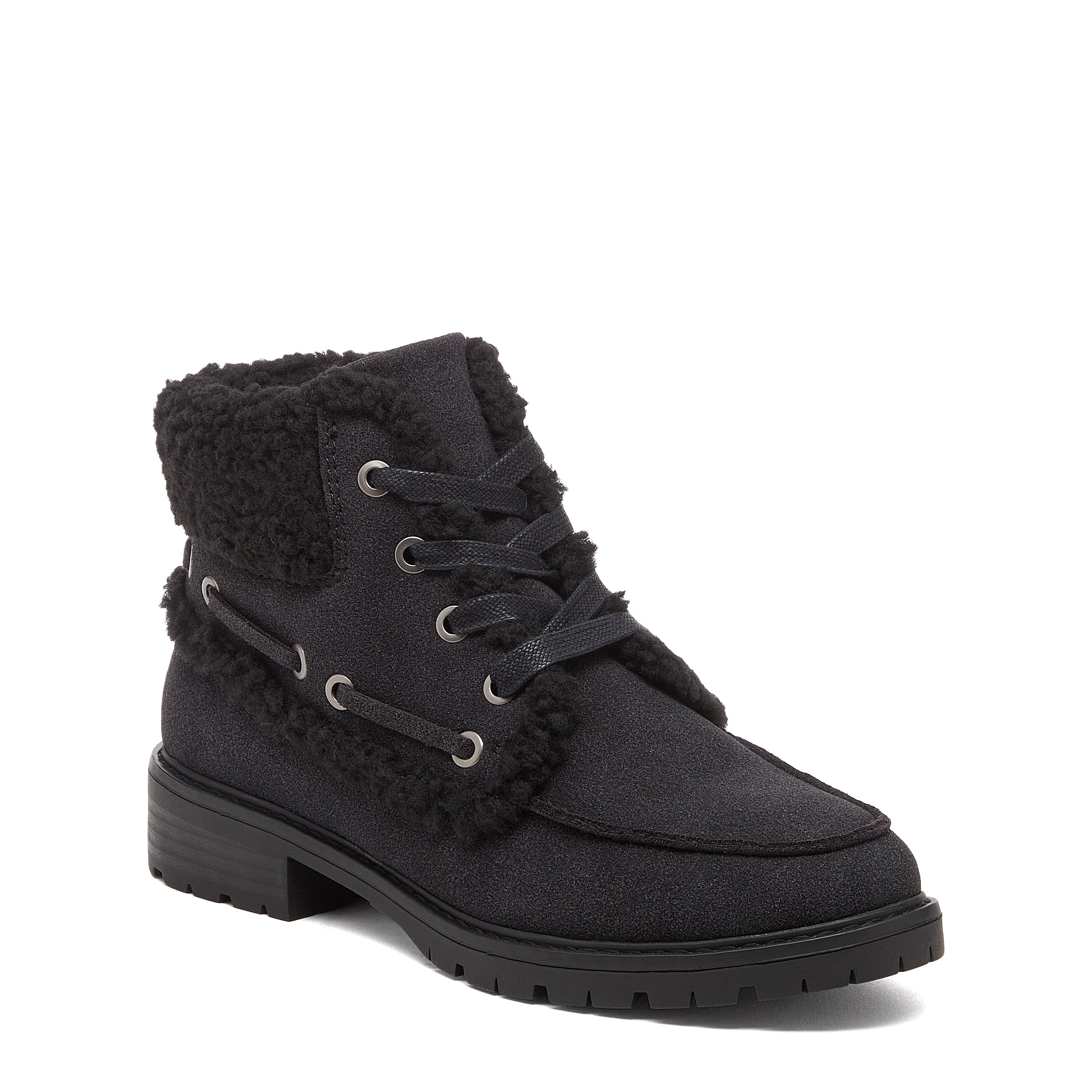 Nixie Black Cuffed Ankle Boots - Image 3