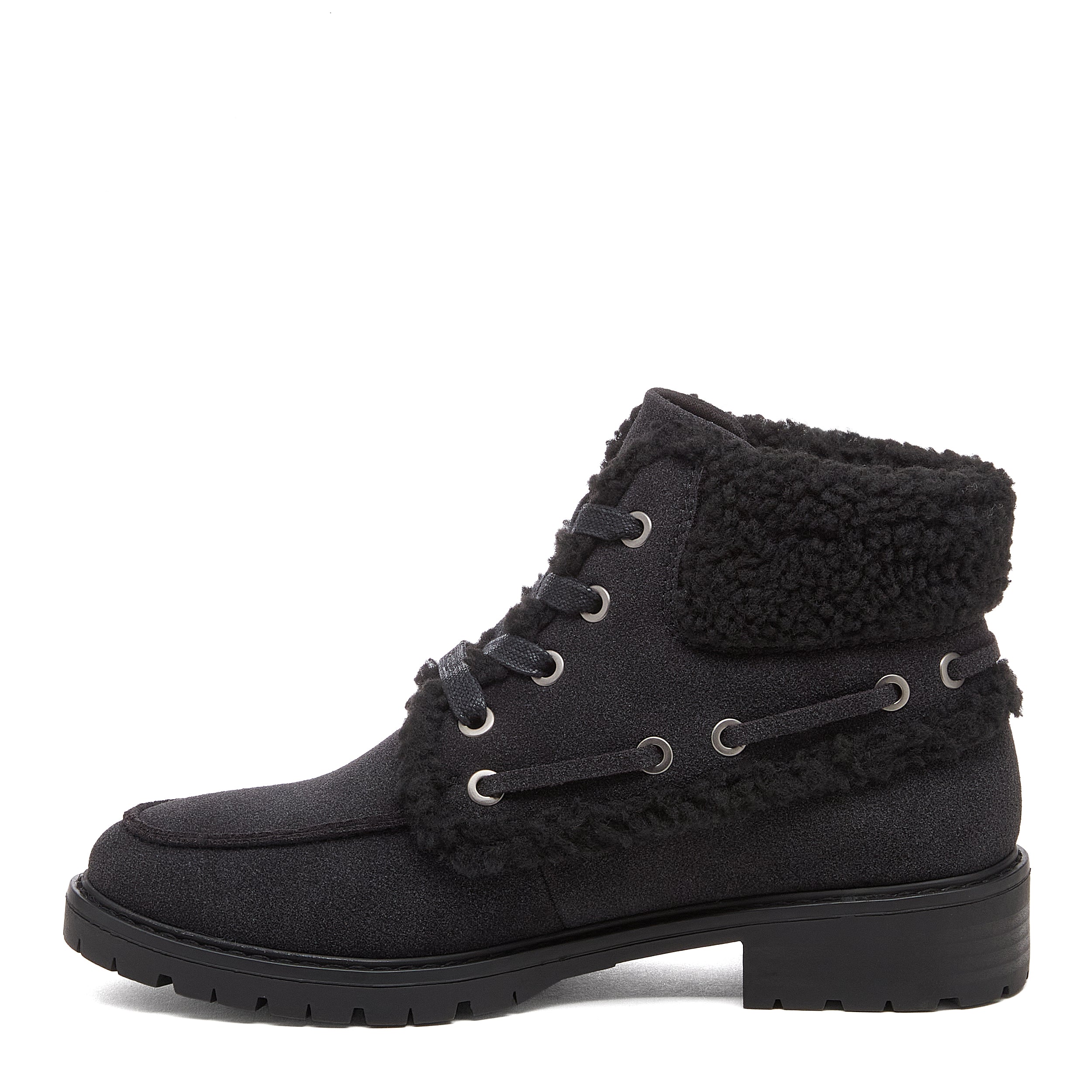 Nixie Black Cuffed Ankle Boots - Image 4