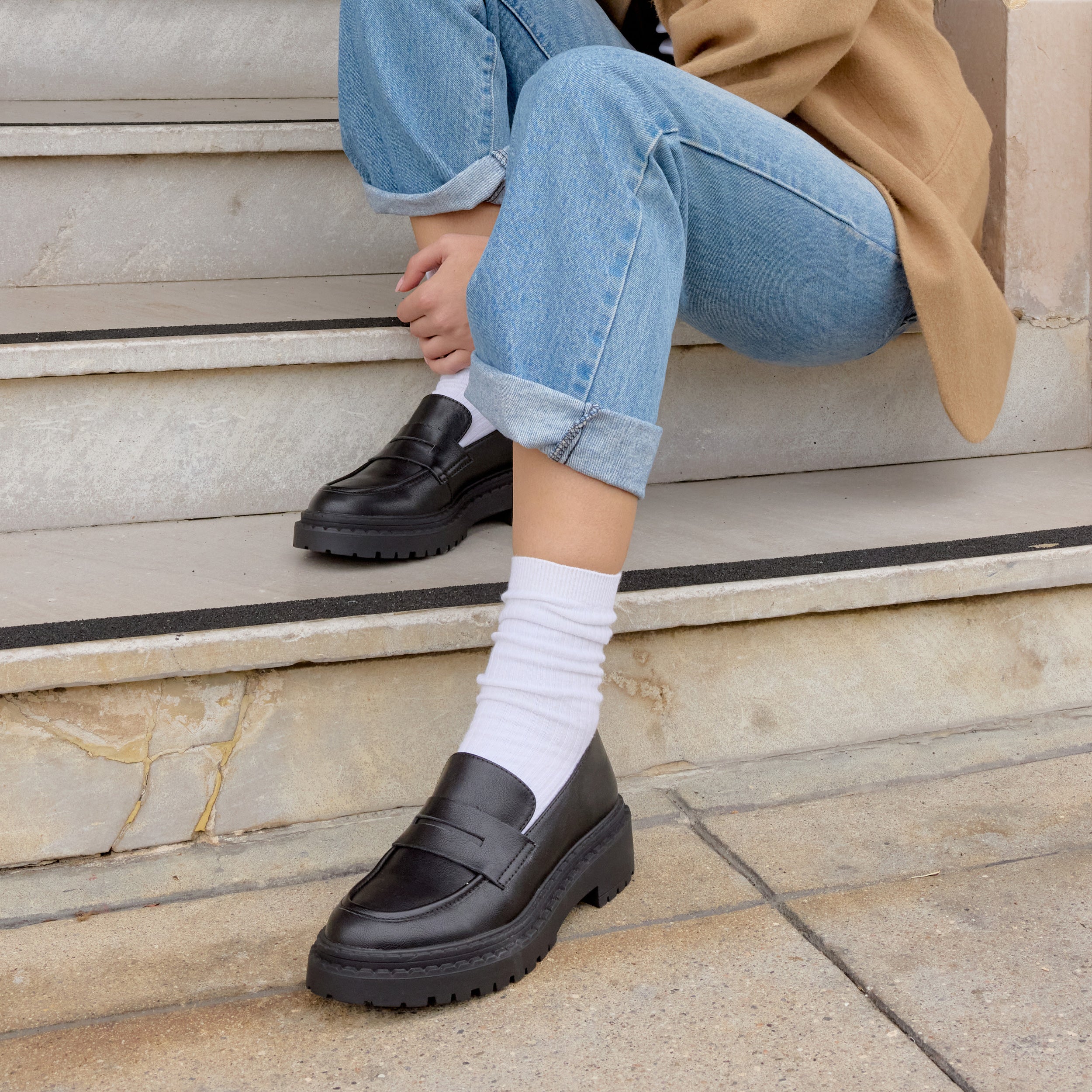 Perry Lug Sole Slip-On Loafers - Image 2