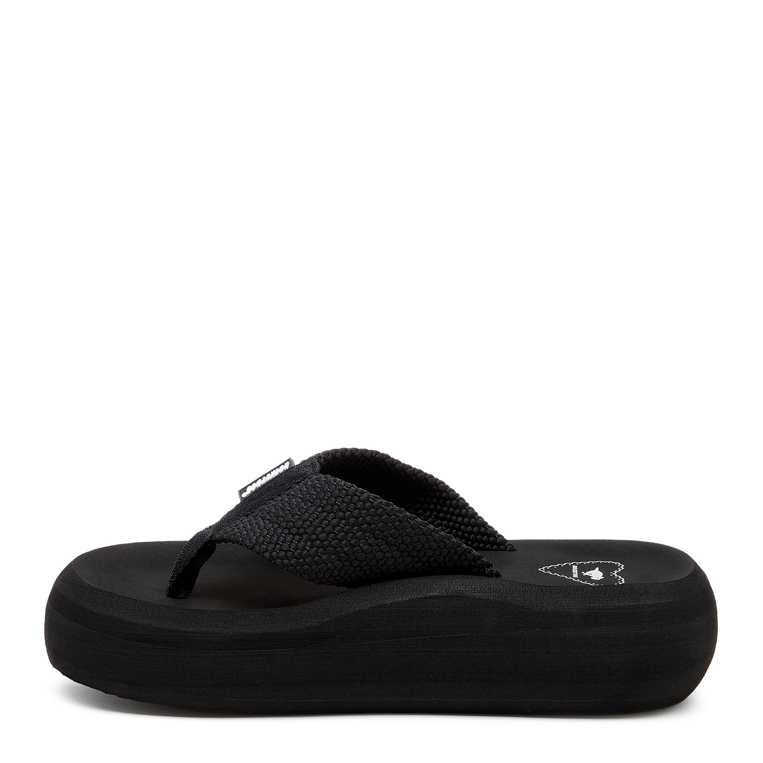 Sandy Black Webbing Platform Flip Flop - Image 5