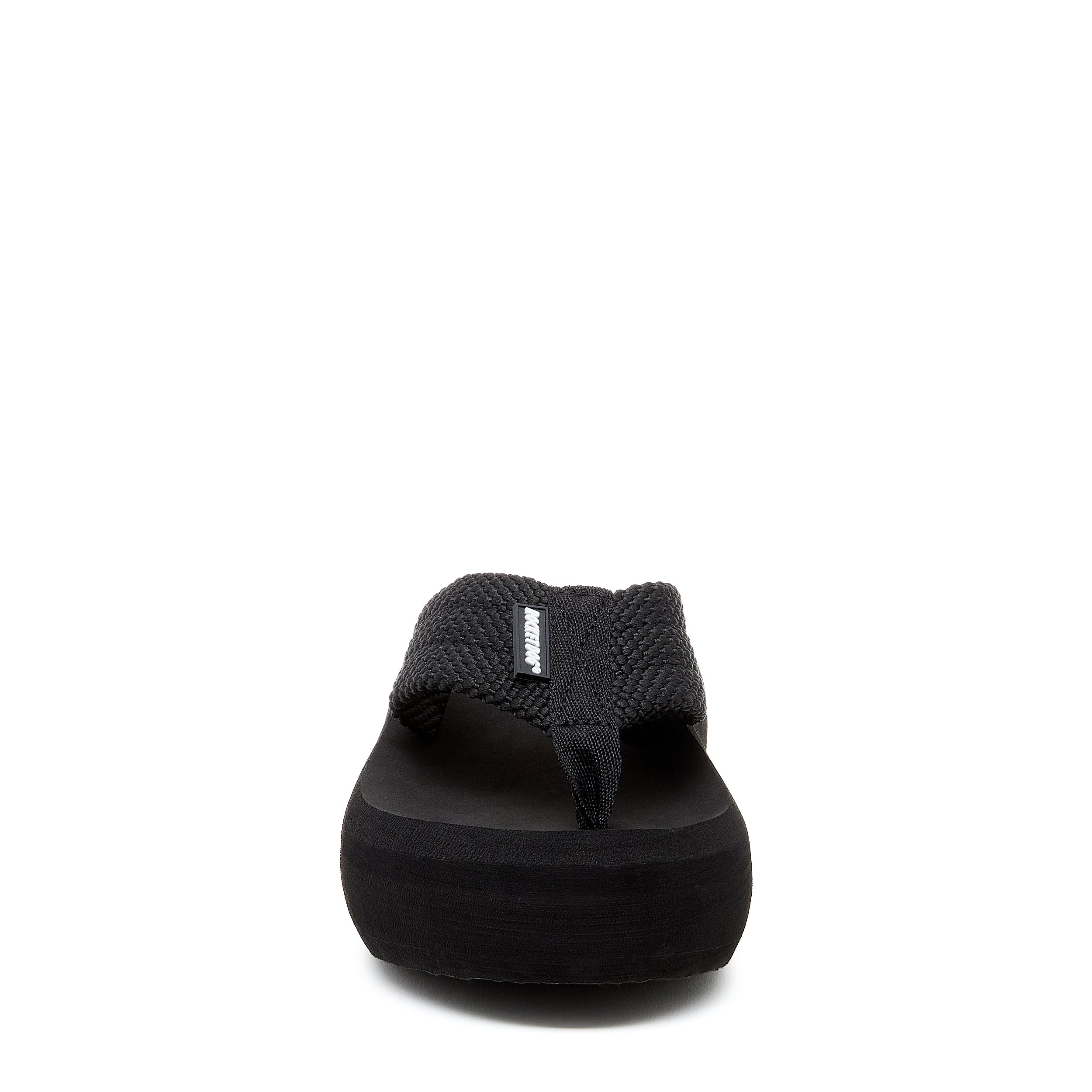 Sandy Black Webbing Platform Flip Flop - Image 7