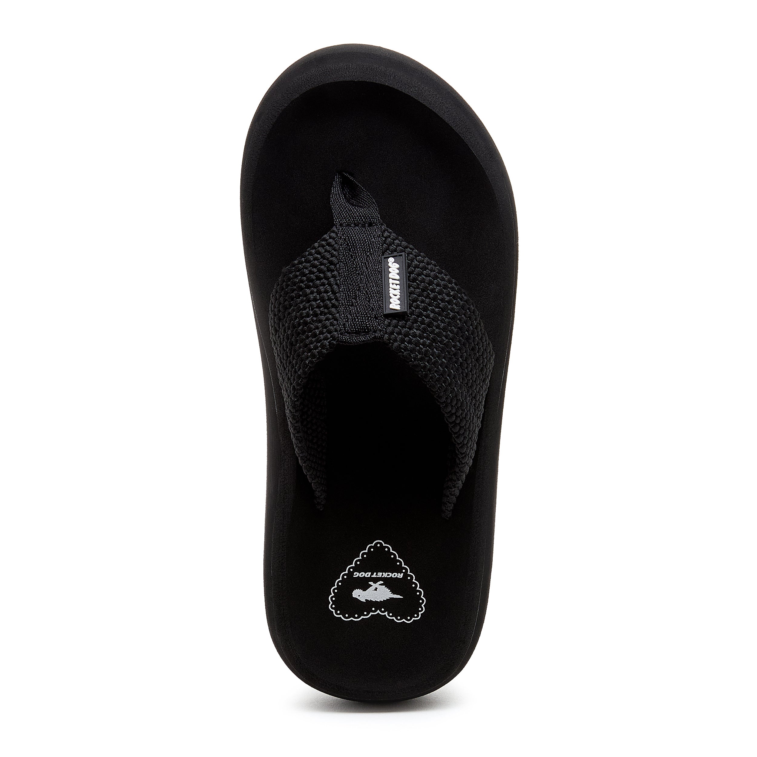 Sandy Black Webbing Platform Flip Flop - Image 3