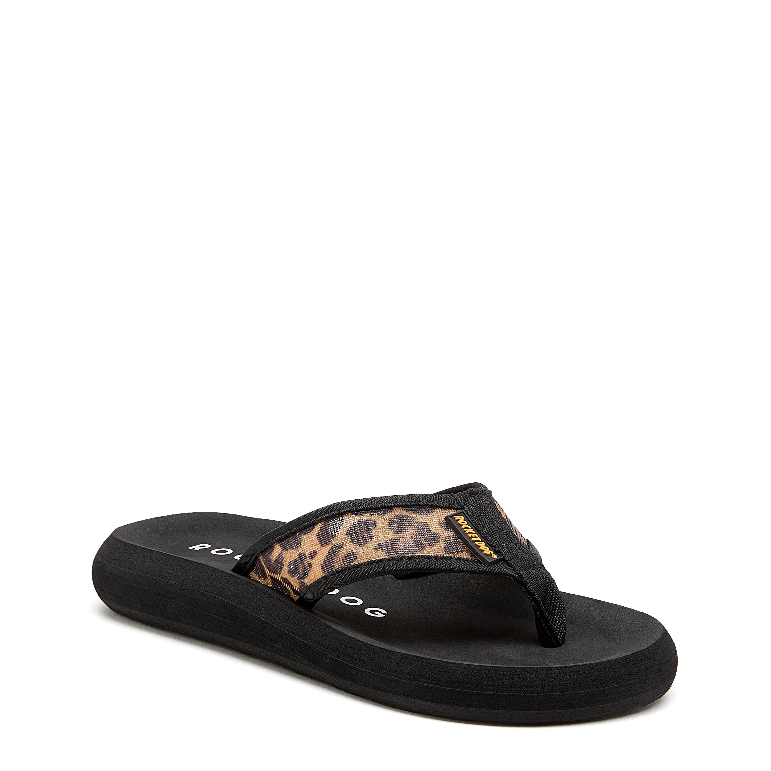 Spotlight Leopard Mesh Flip Flops - Image 3
