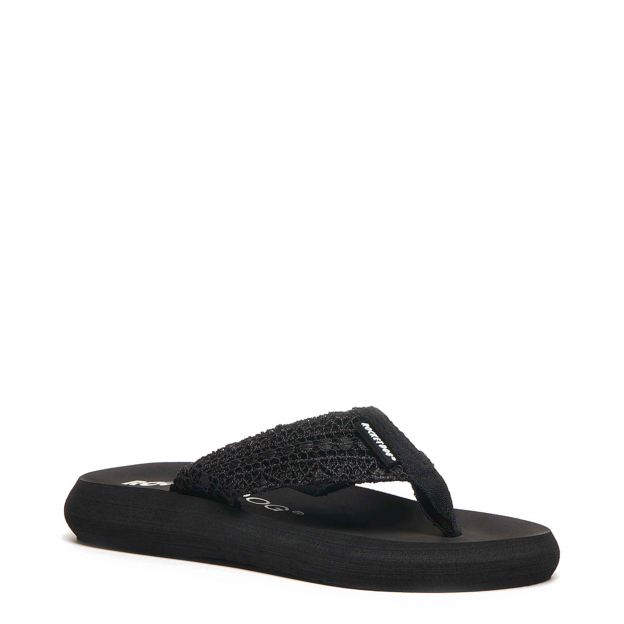 Sunset Black Crochet Flip Flop - Image 3